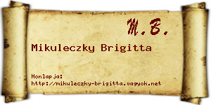 Mikuleczky Brigitta névjegykártya